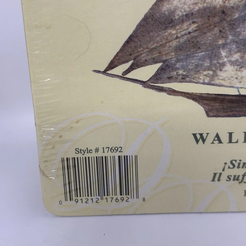 Vintage Brewster Donnas Sailboat Ship Wallpaper Cutouts Pre-Pasted NOS Style
